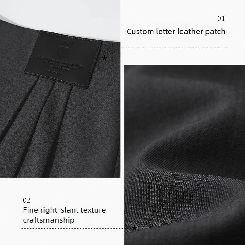 AMII Women's Skirt 2026 Autumn New Minimalist Pleated Mini Skirt Loose Solid Color Versatile Short Women's Clothing 12543023