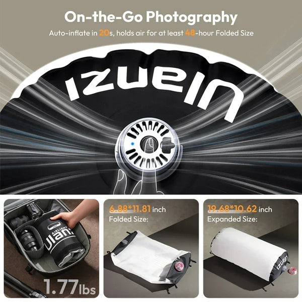 អំពូលភ្លើងបំពង់ខ្យល់ Ulanzi AL60 AL120 68W 136W បញ្ជាដោយកម្មវិធី អំពូល LED 2700K-6500K អំពូលដៃពីរពណ៌សម្រាប់ការថតរូប