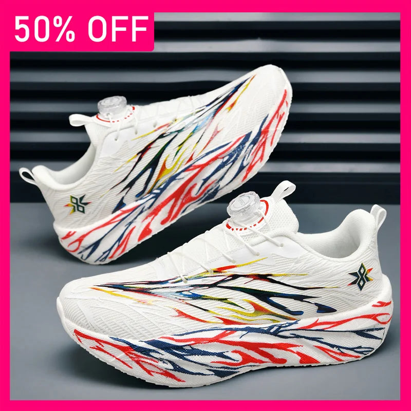 Unisex Sports Shoes Marathon Jogging Lightweight Shock-absorbing Breathable Outdoor Professional Running Training Shoes for Men