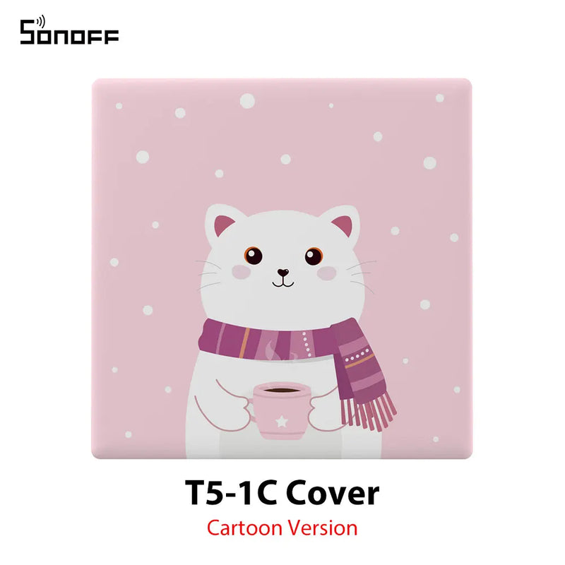 SONOFF TX Ultimate Smart WiFi Wall Touch Switch Cover Replaceable Stylish Cartoon Star Version Compatible with T5-86 Wall Switch