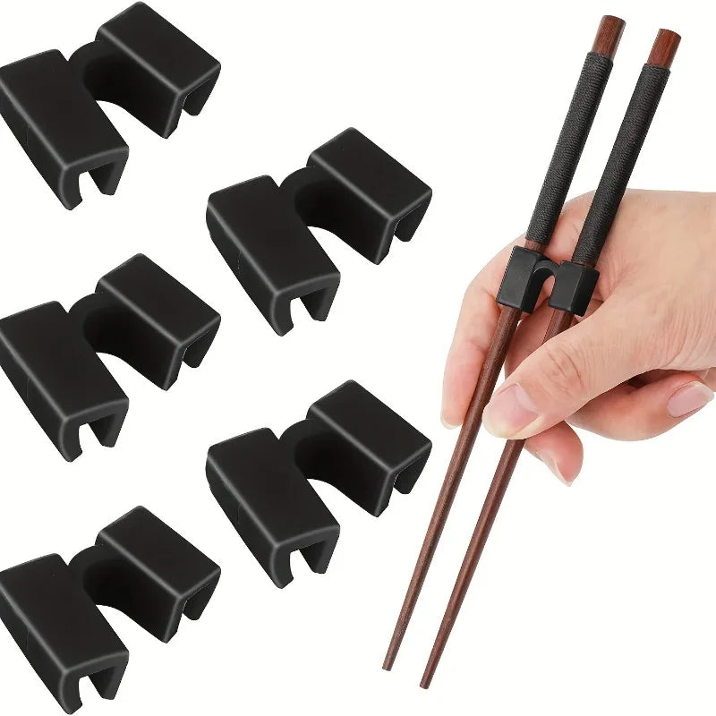 5/10pcs Reusable Chopsticks HelpersTraining Chopstick Hinges Connector Training Chopstick For Adults and Learner.chopsticks clip