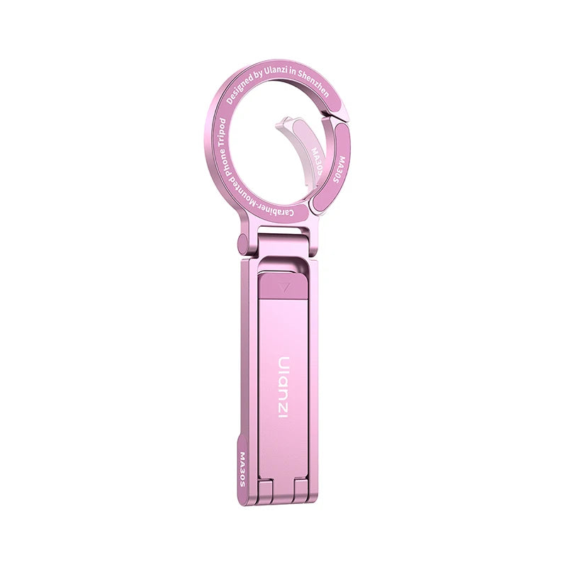ជើងទម្រទូរស័ព្ទ Ulanzi MA30S Carabiner ជើងទម្រទូរស័ព្ទម៉ាញេទិកពីរ សម្រាប់ iPhone 17 16 15 Pro Max Android Vlog Live-Stream