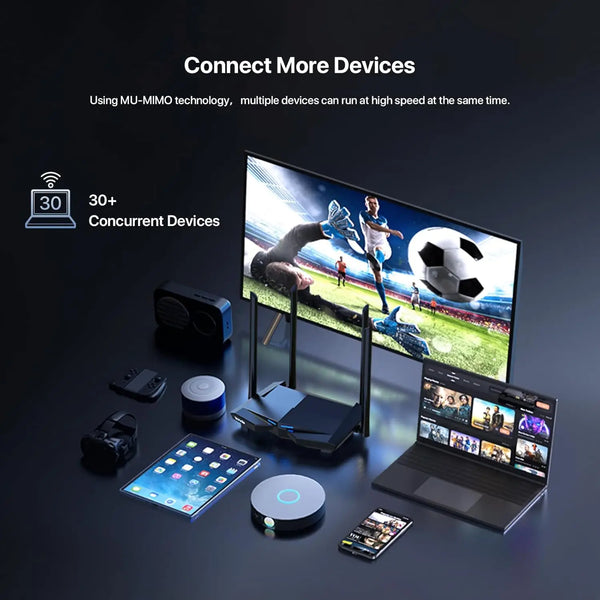 រ៉ោតទ័រផ្លូវការ Tenda AC10 ជំនាន់ Gigabit 2.4/5GHz WiFi 1167Mbps WiFi Repeater 128MB DDR3 High Gain 4 Antennas Network Extender