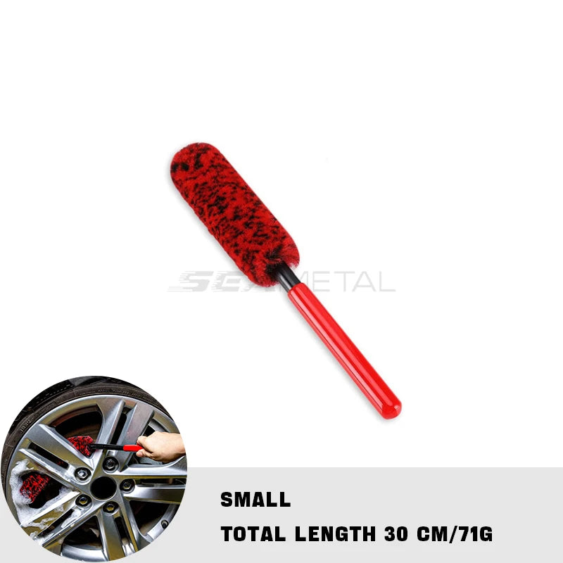 SEAMETAL Auto Wheel Detailing Brush Bendable Wheel Woolies Car Cleaning Tools for Car Rim Tire Wash Accessories