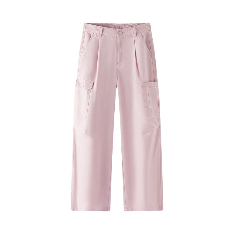 Semir Women Pants Pleated 2026 Drawstring Elastic Waist Workwear Wide Leg Urban Casual Everyday Style Soft Comfortable