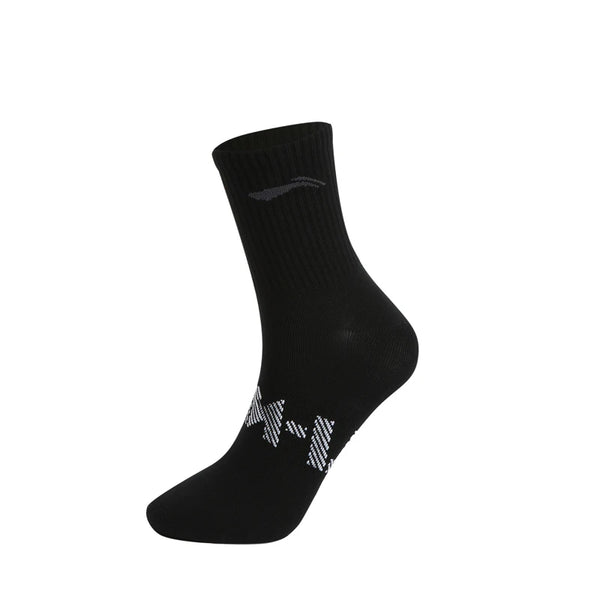 ស្រោមជើង Li-Ning Unisex ៣គូ រចនាបថកីឡា បុរស ស្ត្រី ទំហំ ២៤-២៨សង់ទីម៉ែត្រ ស្រោមជើងកីឡាប្រភេទ LiNing ដែលអាចដកដង្ហើមបាន AWTV005