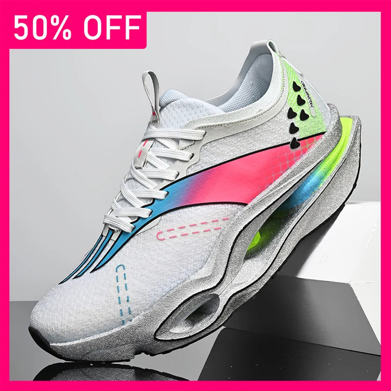 Unisex Sports Shoes Teenagers Outdoor Running Anti Slip Cushioning Professional Racing Training Shoes New Rebound Running Shoes