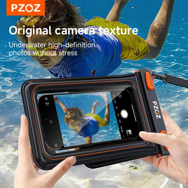 PZOZ For waterproof envelope phone pouch cases water proof diving phone case bag iphone 17 16 13 11 pro max accessories Samsung