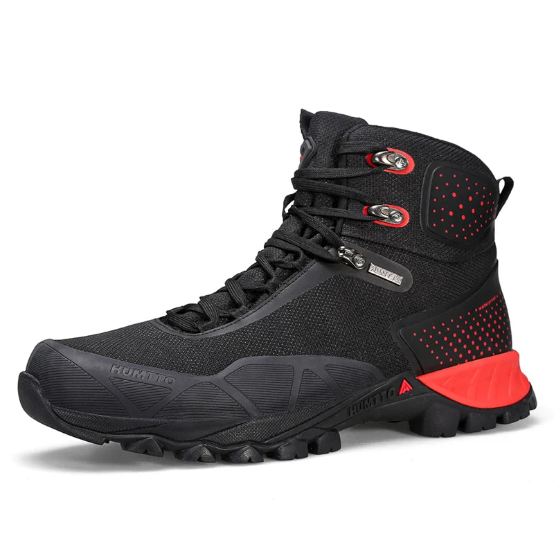 HUMTTO Waterproof Hiking Shoes Women Winter Sports Black Luxury Designer Outdoor Sneakers Woman Trekking Ankle Boots for Womens