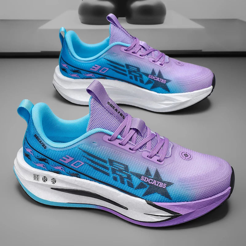 Mens Running Shoes 2025 New Mesh Breathable Daily Sports Trendy Lightweight Tennis Shoes Flat Comfortable Sneakers for Men