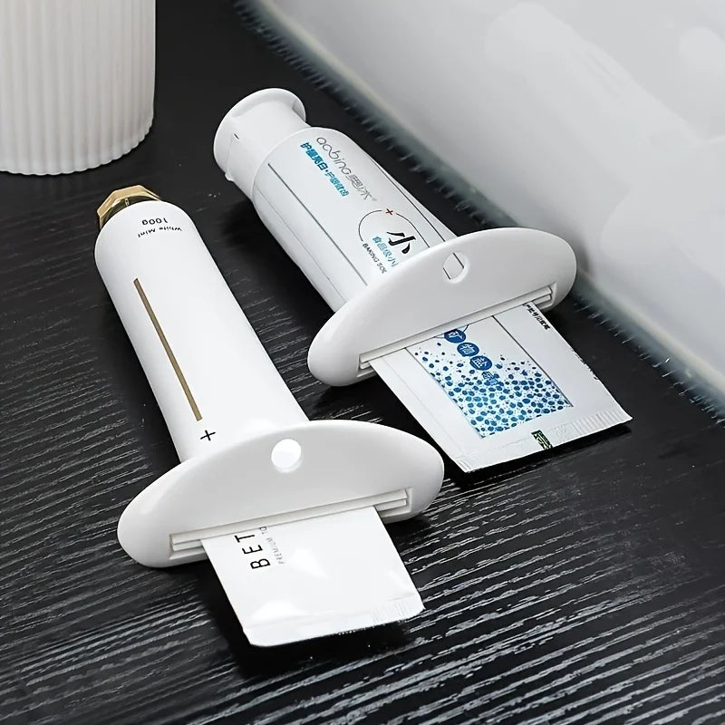 2Pcs Manual Toothpaste Squeezers - Ergonomic Grip, for Multifunction Squeeze toothpaste, facial cleanser and other items