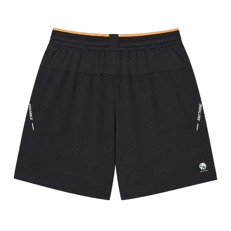 ខោបាល់ទាត់បុរស Li-Ning 82% Polyester 18% Elastane រាងរលុង ខ្យល់ចេញចូលបាន ខោកីឡាបាល់ទាត់ LiNing AKSW653