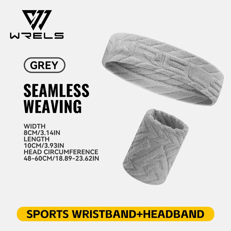 WRELS Sweatbands Wristbands Absorbent Breathable Quick Dry Elastic Soft Tennis Basketball Gym Fitness Training Sports Wrist Band
