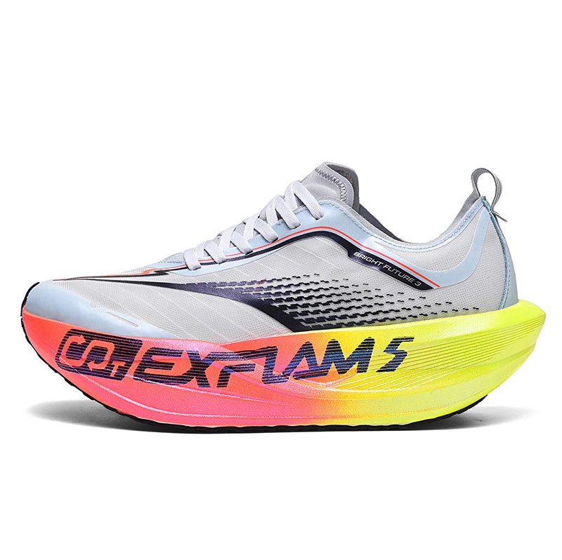 New Unisex Sports Shoes Breathable Mesh Fashionable Lace Up Fitness Shoes Lightweight Thick Soled Marathon Training Shoes Man