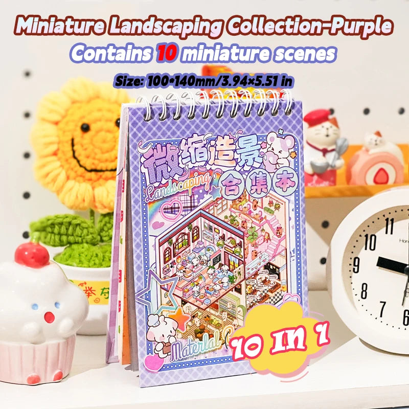 សៀវភៅស្ទីគ័រគំនូរជីវចល 3D ចំនួន 20 សន្លឹក 20 ក្នុង 1 | ឈុតឆាក DIY អំណោយច្នៃប្រឌិតសម្រាប់កុមារ អាល់ប៊ុមស្ទីគ័រចល័តសម្រាប់សិប្បកម្មថ្ងៃកំណើតបុណ្យណូអែល