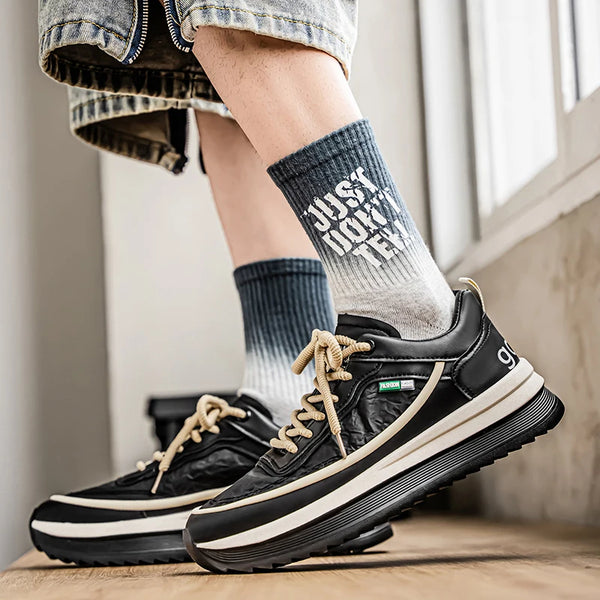 Chunky sneakers summer soft sole breathable lightweight men's outdoor casual running shoes fashion non slip speed sports shoes