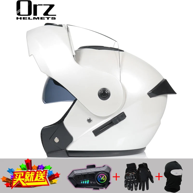 Motorcycle Bluetooth Helmet High Quality Flip Helmet Abs Full Face Motorcycle Helmet Racing Helmet Dot Approved
