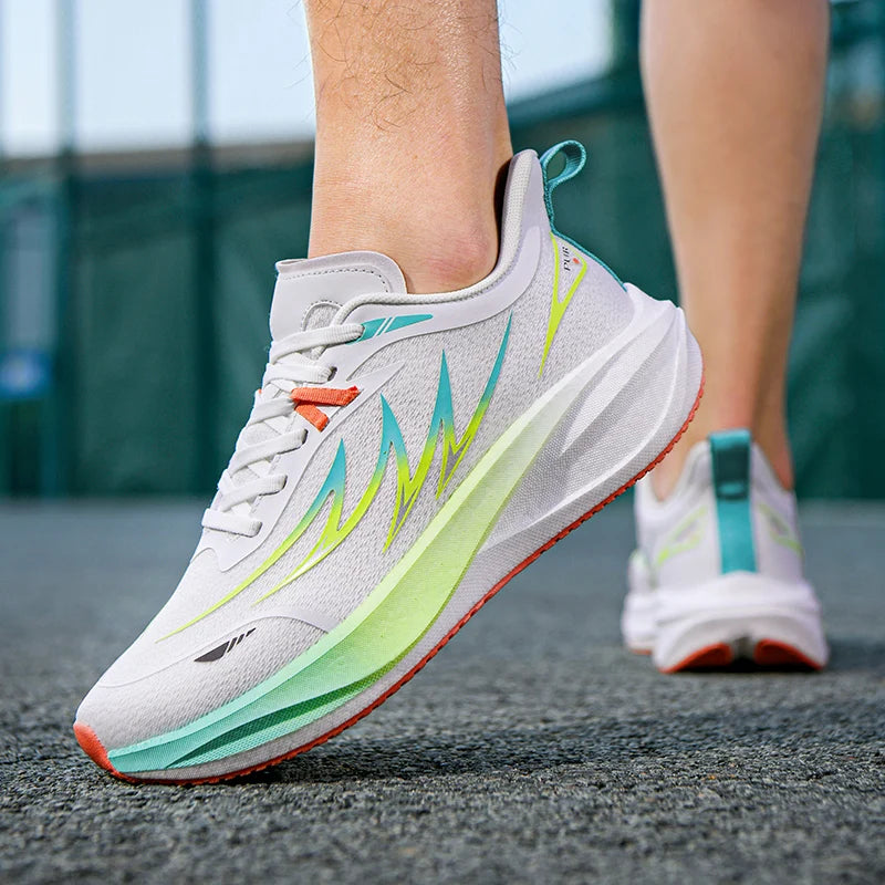 Men's racing running shoes four seasons soft-sole comfort breathable casual sneakers fashion students light speed sports shoes