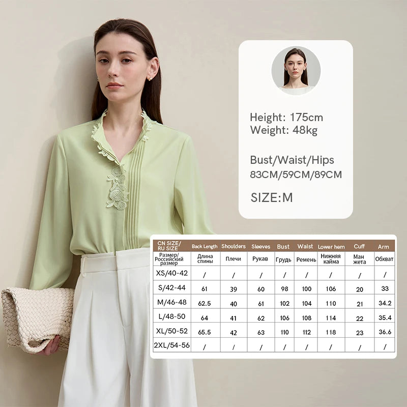 អាវ Amii Chiffon រដូវស្លឹកឈើជ្រុះឆ្នាំ ២០២៦ ថ្មីត្រង់ឆើតឆាយ ចរចម្រុះ ផ្នត់ អាវធំសម្រាប់នារី ប៊ូតុងមានគ្រប សម្រាប់ធ្វើដំណើរ 12641075