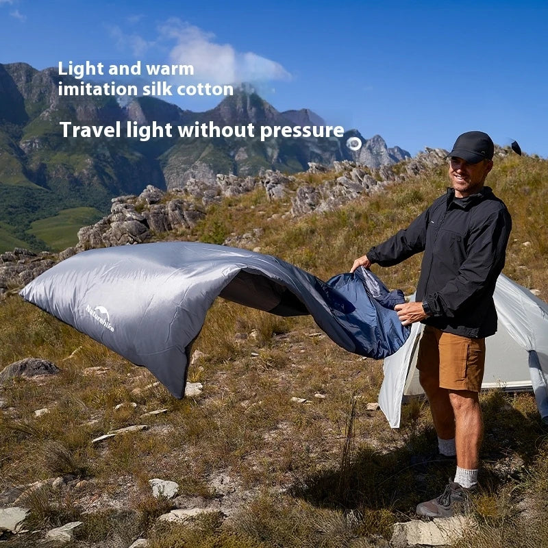 Naturehike Sleeping Bag LW180 Outdoor Ultralight Portable Waterproof Summer Sleeping Bag Envelope Cotton Camping Sleeping Bag