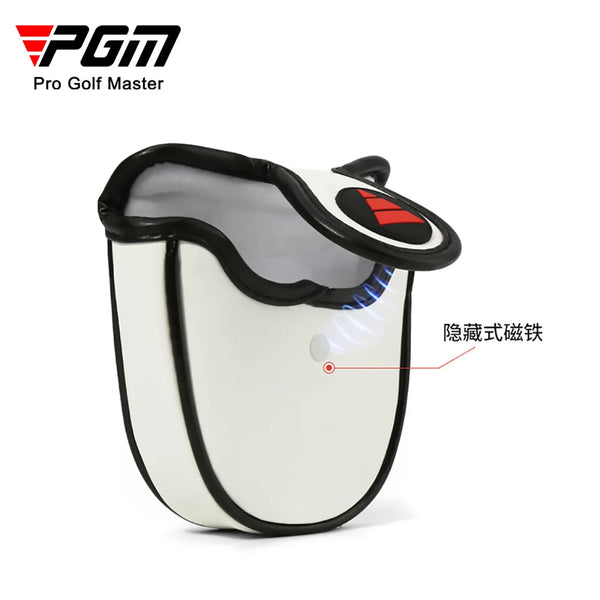 Golf Club Head Cover Semicircle Magnetic Suction Anti-scratch Putter Protective Cover GT026