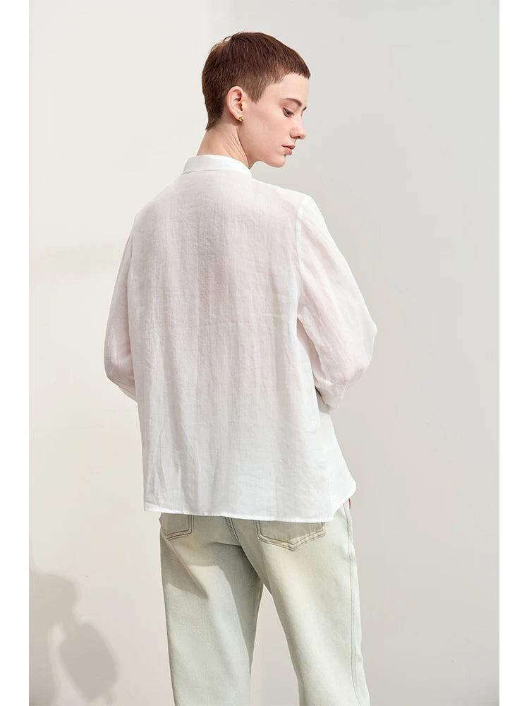 អាវ Amii Minimalism សម្រាប់នារី 2026 រដូវស្លឹកឈើជ្រុះ អាវកអាវចិនថ្មី អាវប៉ាក់ អាវប៊ូតុងសំបក ម៉ូដថ្មីសម្រាប់នារី 12443001