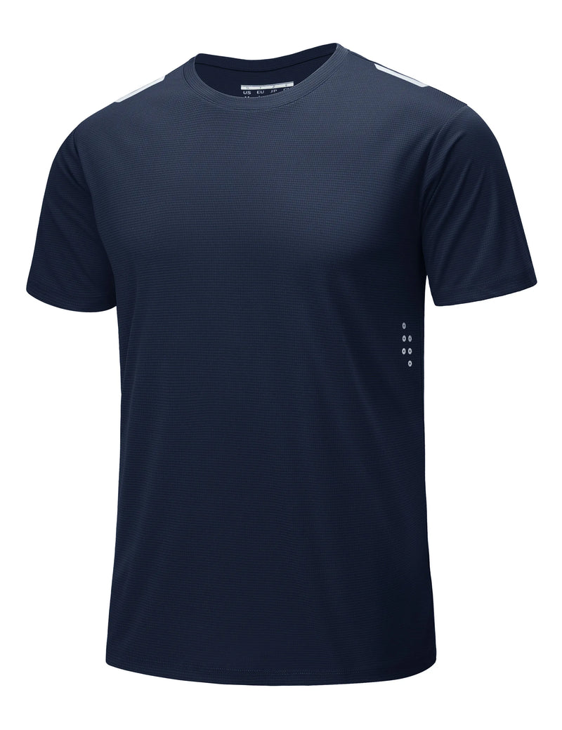 TACVASEN Men's UPF 50+ Short Sleeve Workout Shirts Dry Fit Lightweight Breathable Athletic T-Shirts Running Gym Summer Sun Shirt