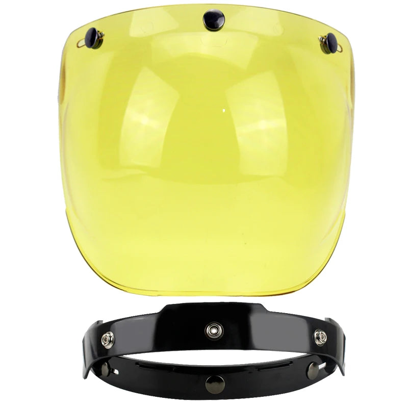 Motorcycle helmet sun shield / 3/4 motorcycle helmet lens bubble sun visor / retro helmet lens windshield / 12 colors optional