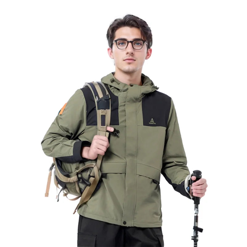 HUMTTO Waterproof Winter Men's Jacket Keep Warm Camping Hiking Jackets Sports Hunting Jackets Outdoor Autumn Windbreaker Coats
