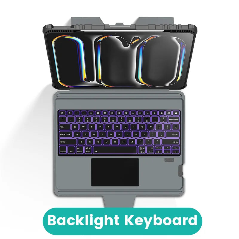 NILLKIN Magic Keyboard For iPad Pro 13 11 2024 Case Backlight Keyboard Case For iPad Air13 M2 For iPad 10th With Lens Protection