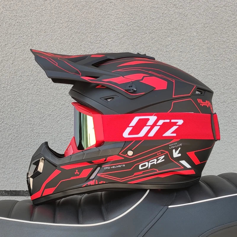ORZ-906 Off road Racing Motorcycle Helmet Bicycle Descent AM DH Cross Off road Helmet Capacite De Moto Casco
