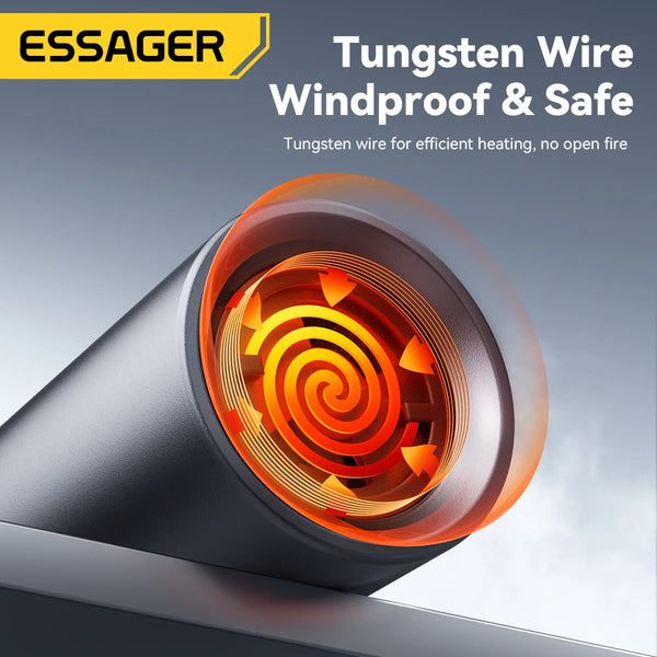 ភ្លើងបារី Essager TypeC Mini ធ្វើពីលួសទុងស្ទីន សុវត្ថិភាព និងសន្សំសំចៃថាមពល ដោយមិនចាំបាច់សាកថ្ម អាចយកតាមខ្លួនលើយន្តហោះបាន