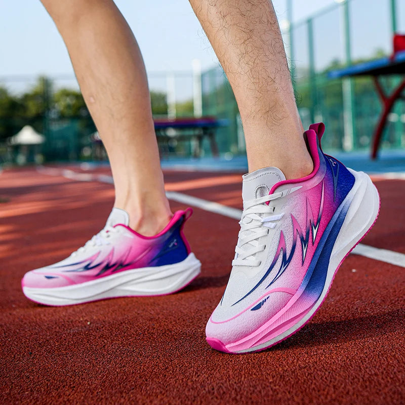 Men's racing running shoes four seasons soft-sole comfort breathable casual sneakers fashion students light speed sports shoes