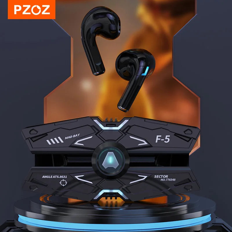 PZOZ Mecha Style Bluetooth Earphone Headphones For Mobile Phone Earphones Wireless Headset Android Phone HD calls Portable