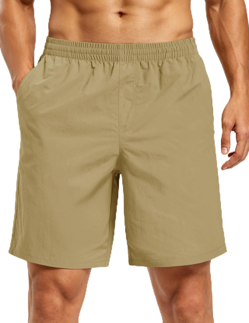 TACVASEN Men's Fishing Shorts UPF 50+ Sun Protection Quick Dry Lightweight Outdoor Shorts With Zipper Pockets Casual Bottoms