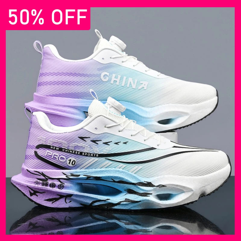 Mens Sports Shoes Outdoor Training Shock Absorption Rebound Running Shoes Parent-child Comfort Sports Stability Tennis Shoes