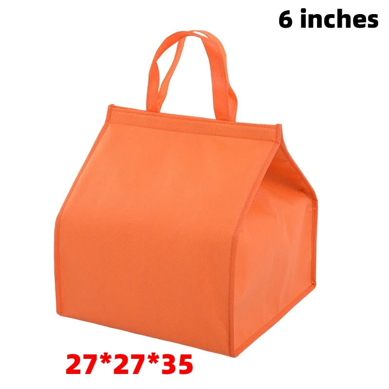 1pc Orange Cake Insulation Bag, Refrigerated Bag, Food Transportation Bag with 2 Sizes to Choose from,ice pack