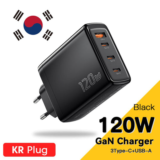 Essager 140W GaN Charger USB Type C PD3.1 Fast Charge For Macbook Tablet Quick Charge 4.0 3.0 Phone Charger For iPhone 14 13 12 China KR 120W A 3C