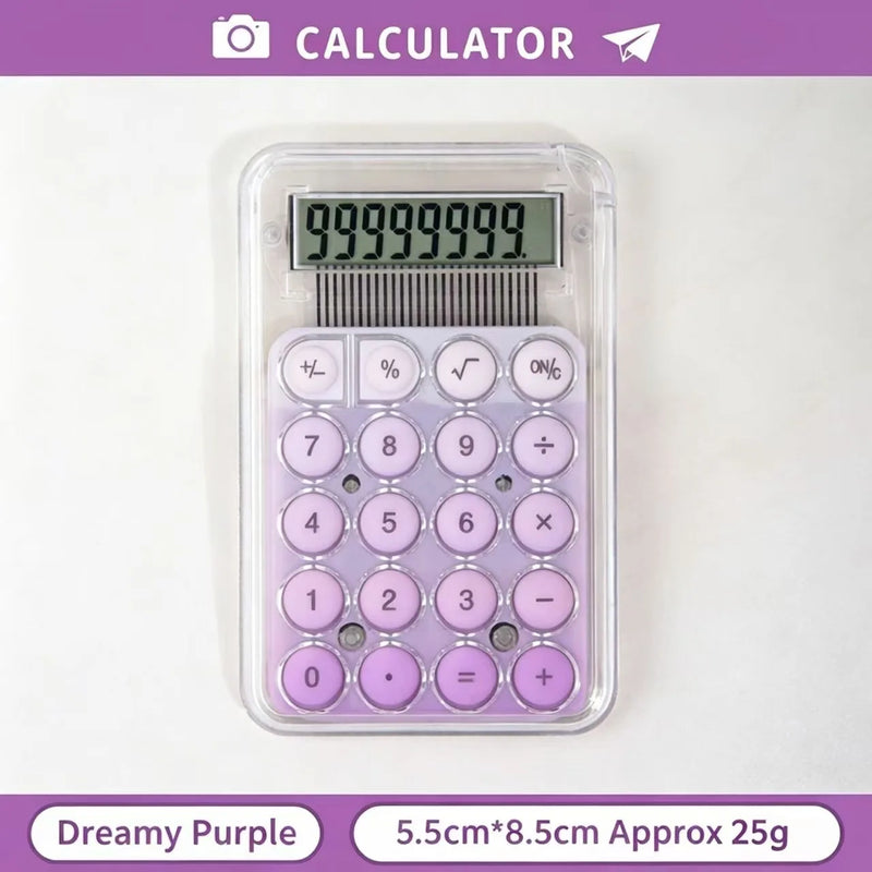 Cute Mini Portable Electronic Calculator High‑Appearance Desktop Calculators For Student Learning Office Stationery Gift Supplie
