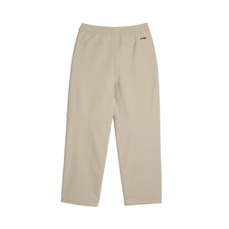 ខោបុរស Li-Ning សម្រាប់ពាក់ក្រៅផ្ទះ ធន់នឹងទឹក មិនជ្រាបទឹក PFC 93% Polyamide 7% Elastane ខោធម្មតា LiNing AYKV587