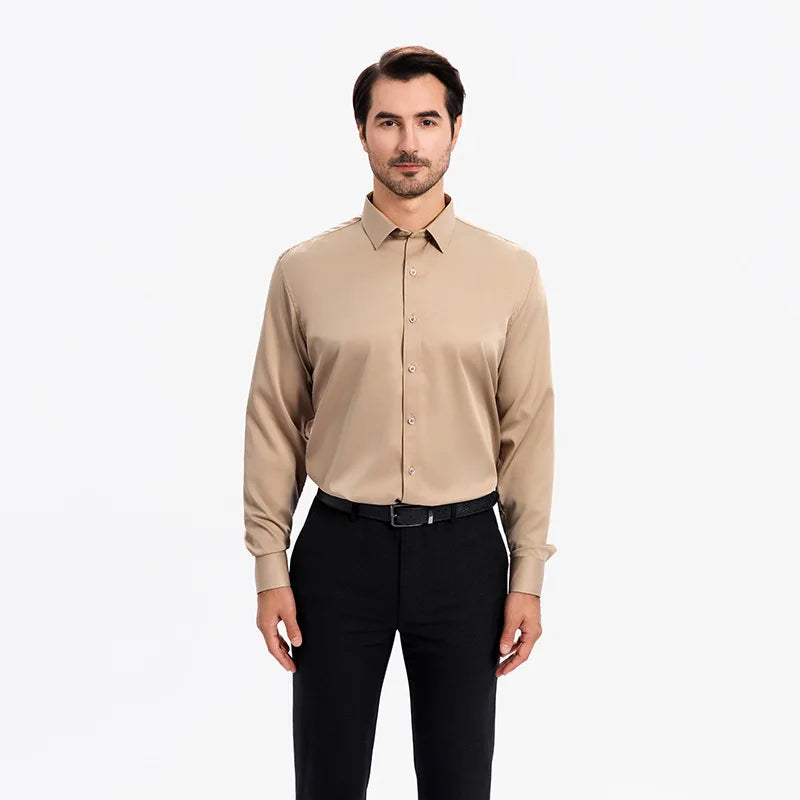 Deep Purple Men's Dress Shirt, Perfect for Weddings, Parties, Business Events, and Performances. White,Black,Blue,Red,Gray,Pink.