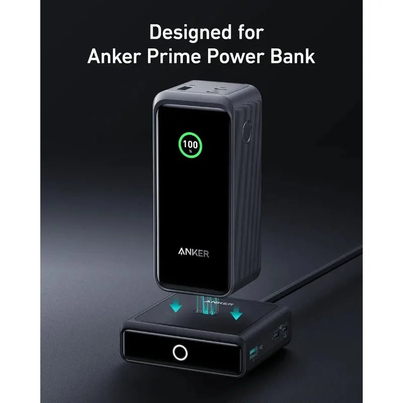 ស្ថានីយសាកថ្មលឿន Anker 100W 4 រន្ធ សម្រាប់ Anker Prime Power Bank ស្ថានីយសាកថ្មច្រើនឧបករណ៍ សម្រាប់កុំព្យូទ័រយួរដៃ ស្មាតហ្វូន ថេប្លេត