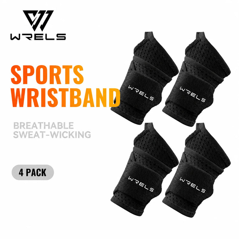 WRELS Compression Wristband Adjustable Wrist Brace Breathable Carpal Tunnel Pain Relief Sports Workout Sports Wrist Support