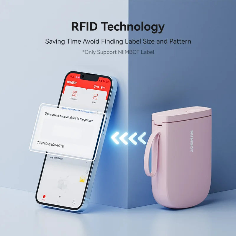 New Version NIIMBOT D11 Portable Thermal Printer Wireless Adhesive Label Maker Inkless Labeling Machine For Mobile Android IOS
