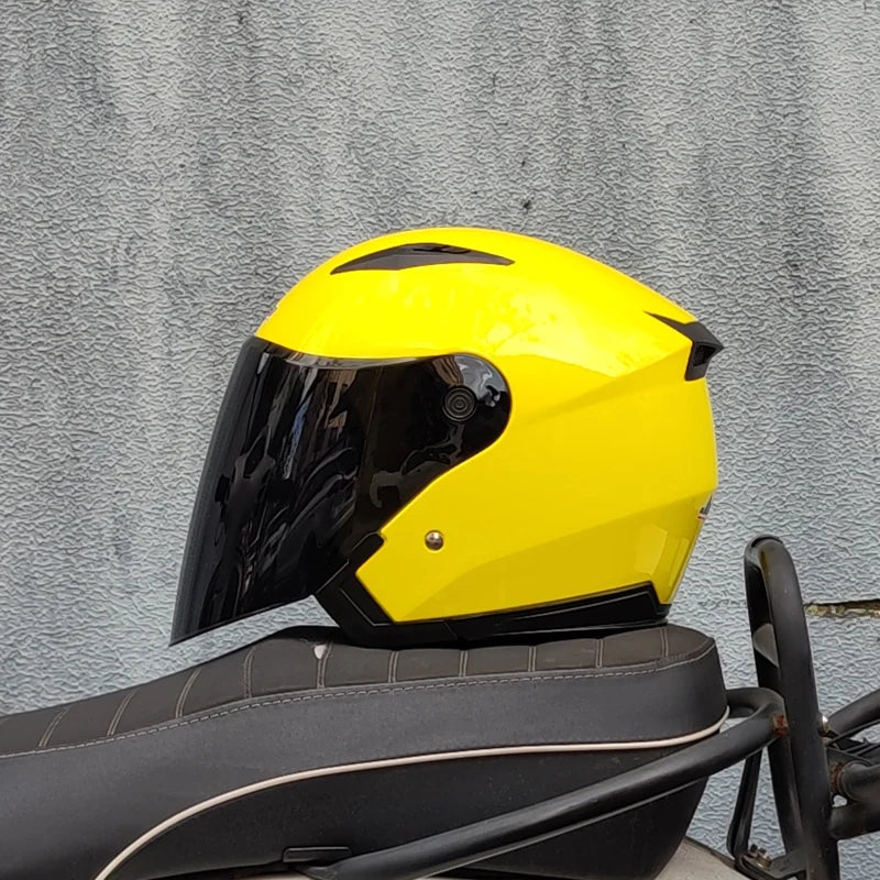 Genuine JIEKAI Helmet Motorcycle Motorbike Dual Lens Summer Winter Open Face Helmet Moto capacete para motocicleta casco512