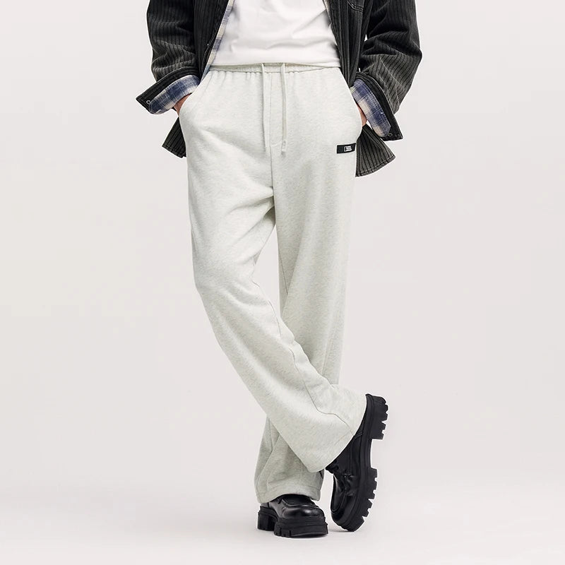 Semir Casual Pants Men Spring Loose Straight Leg Minimalist Versatile Comfortable Daily Wear Stylish Long Trousers