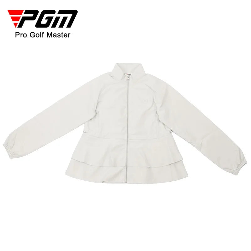 Golf Women's Jacket Zipper Stand Up Collar Autumn/Winter Top Coat YF844
