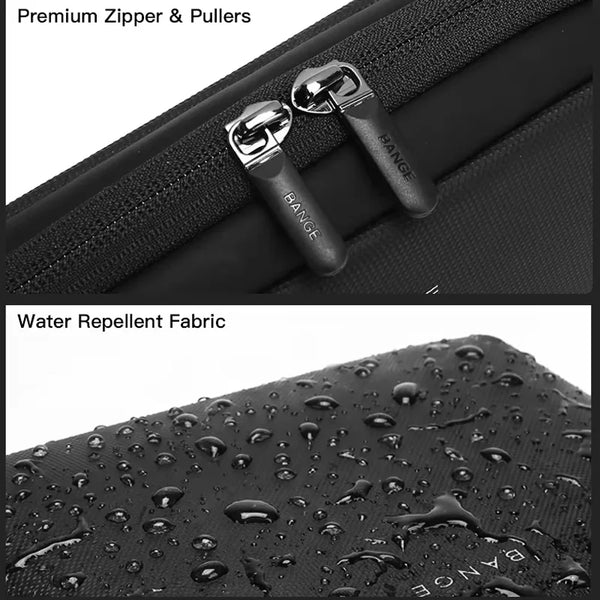 BANGE Travel Electronics Organizer Power Bank Pouch Gadgets Accessorie Case for USB Cable Cords,Hard Drives Storage Bag with YKK