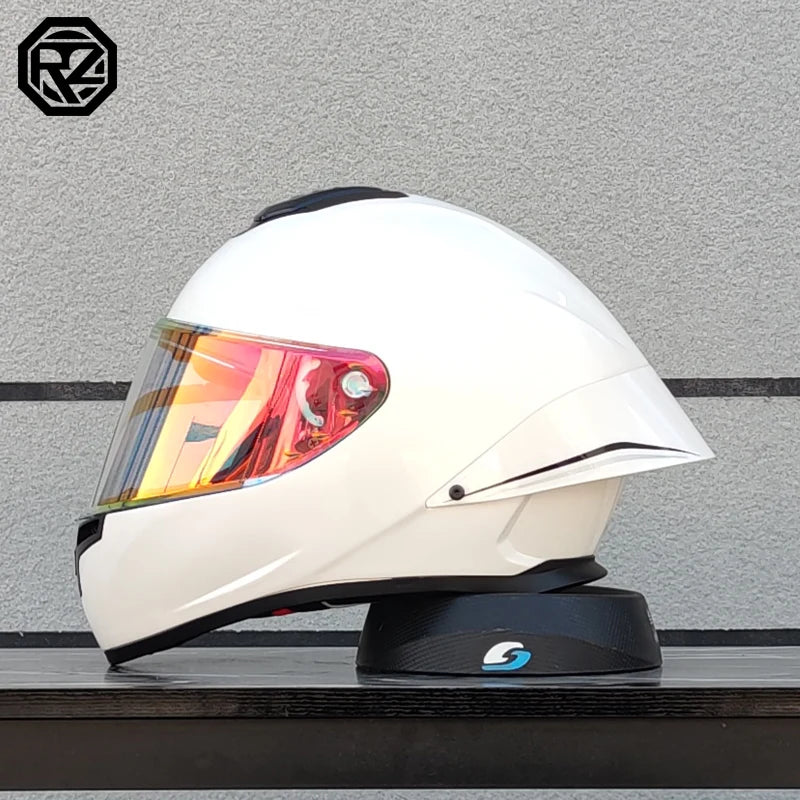 ORZ Motorcycle Helmet with Customized Large Rear Wing Full Face Adult Racing Capacetes de Moto DOT Approved