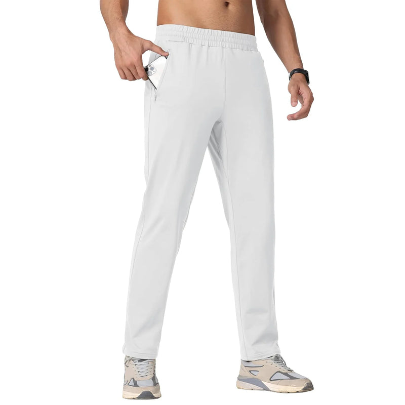 TACVASEN Winter Fleece Sweatpants Mens Thermal Warm Work Pants Waterproof Outdoor Sport Running Pants Jogger Casual Trousers